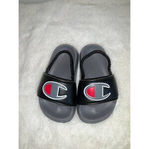 Champion Toddler Kid’s Super Slide Grey/Black/Red Size 6T NEW